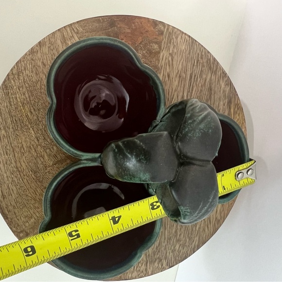 Handmade Pottery Farmhouse Condiments Tray With Mini Spoons - Picture 9 of 12